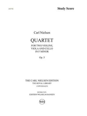 Carl Nielsen: String Quartet Op.5 In F Minor