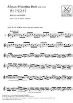 Johann Sebastian Bach: 21 Pieces For Clarinet Product Image