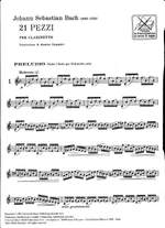 Johann Sebastian Bach: 21 Pieces For Clarinet Product Image