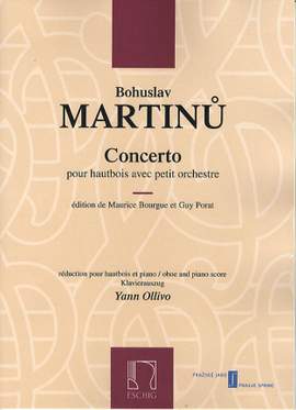 Bohuslav Martinu: Concerto Pour Hautbois Avec Petite Orchestre