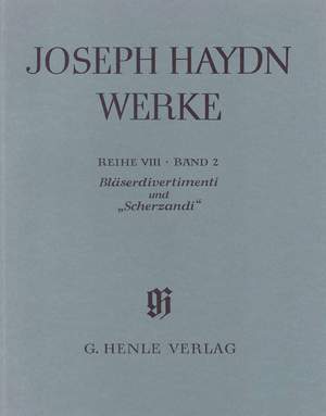 Haydn, F J: Divertimenti for Wind instruments - six "Scherzandi" [Sinfonias] fragment in Eb