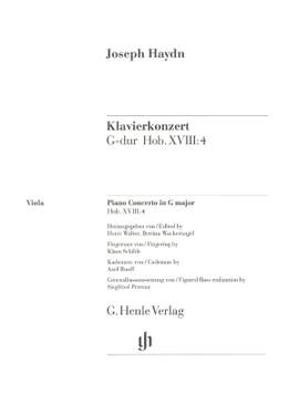 Haydn, J: Piano Concerto in G major Hob Xviii:4