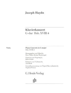 Haydn, J: Piano Concerto in G major Hob Xviii:4