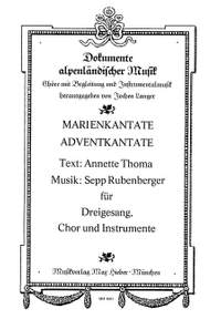 Marienkantate; Adventkantate Fr Drei