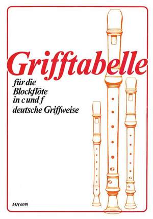 Grifftabelle Fr Blockflte (Deutsche