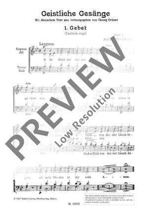 Bruckner: Sacred Songs for mixed choir Vol. 1