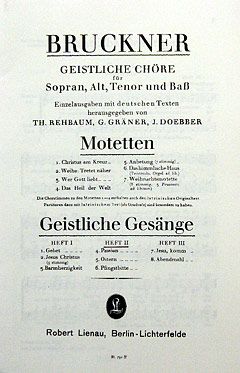 Bruckner: Sacred Songs for mixed choir Vol. 2