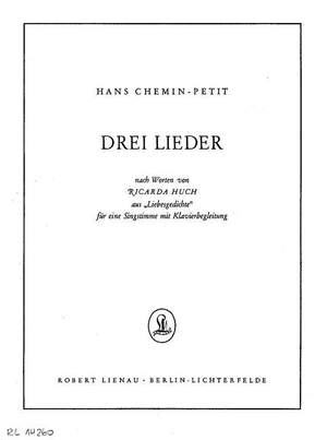 Hans Chemin-Petit: Drei Lieder