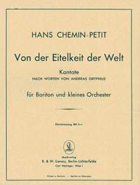 Hans Chemin-Petit: Von der Eitelkeit der Welt