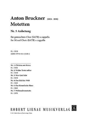 Bruckner, A: Motetten für gemischten Chor Nr. 5: Anbetung
