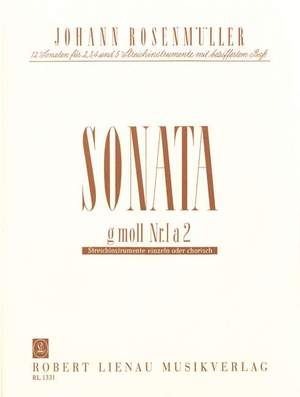 Johann Rosenmüller: Sonata 1 g-Moll a 2