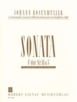 Johann Rosenmüller: Sonata 6 F-Dur a 3