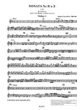 Johann Rosenmüller: Sonata 2 e-Moll a 2