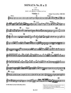 Johann Rosenmüller: Sonata 2 e-Moll a 2