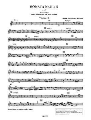 Johann Rosenmüller: Sonata 2 e-Moll a 2