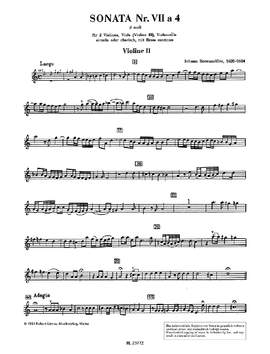 Johann Rosenmüller: Sonata 7 d-Moll a 4