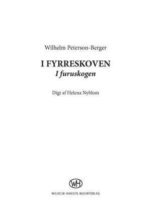 Wilhelm Peterson-Berger: I Fyrreskoven