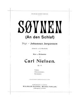 Carl Nielsen: Sleep Op18 F/S