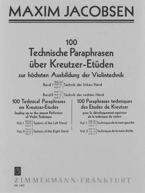 Jacobsen: Technische Paraphrasen über Kreutzer-Etüden Band 1 Heft 1a