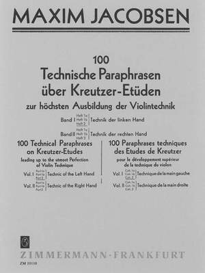 Jacobsen: Technische Paraphrasen über Kreutzer-Etüden Band 1 Heft 2