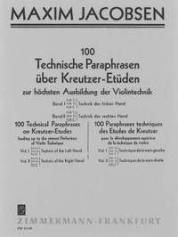 Jacobsen: Technische Paraphrasen über Kreutzer-Etüden Band 2 Heft 2