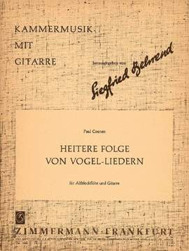 Paul Coenen: Heitere Folge von Vogel-Liedern