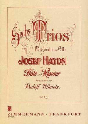 Josef Haydn: Sechs Trios Fur Flote, Violine Und Cello - Book 2