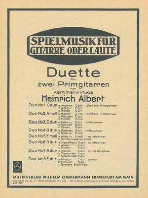 Albert, H: Duette C major