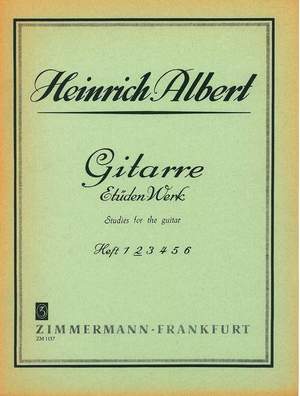 Heinrich Albert: Gitarre-Etüden Heft 2