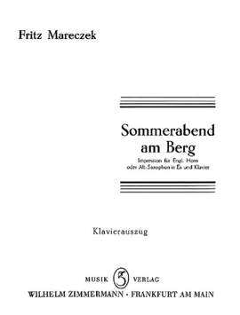 Fritz Mareczek: Sommerabend am Berg