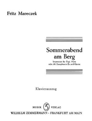 Fritz Mareczek: Sommerabend am Berg