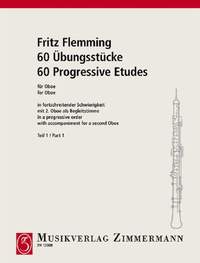 Flemming, F: 60 Progressive Etudes arranged according to the grade of difficulty Part 1