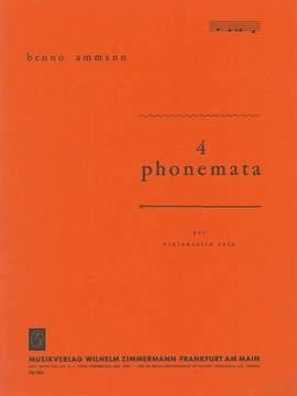 Benno Ammann: Vier phonemata