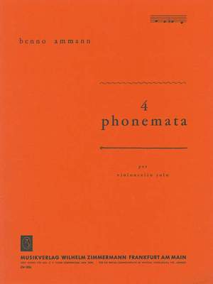 Benno Ammann: Vier phonemata