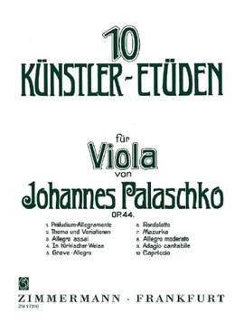 Palaschko, J: Zehn Künstler-Etüden op. 44