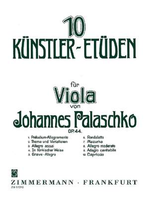 Palaschko, J: Zehn Künstler-Etüden op. 44