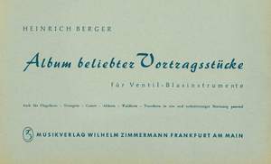 Berger, H: Album of Popular Performance Pieces