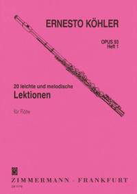 Koehler, E: 20 easy melodic progressive Exercises op. 93 Book 1