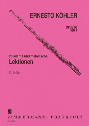 Koehler, E: 20 easy melodic progressive Exercises op. 93 Book 1