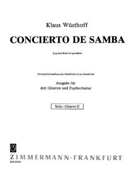 Klaus Wuesthoff: Concierto de Samba