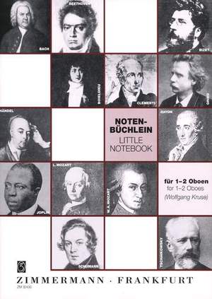 Notenbüchlein für 1 - 2 Oboen Bizet, Tschaikowsky, Grieg, Joplin