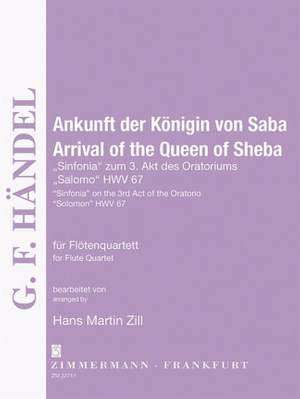 Handel, G F: Arrival of the Queen of Sheba HWV 67
