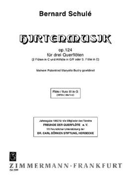 Bernard Schulé: Hirtenmusik op. 124