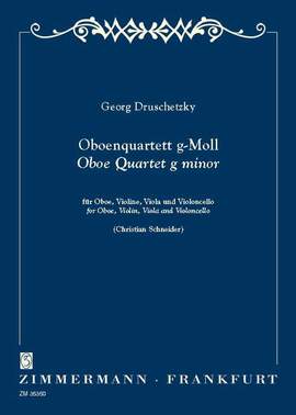 Druschetzky, G: Oboenquartett g-Moll G minor