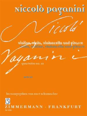 Niccolò Paganini: Quartetto No. 12 a-Moll