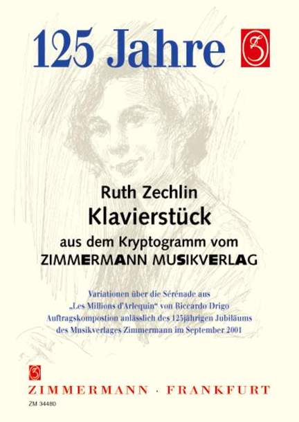 Ruth Zechlin: Klavierstück