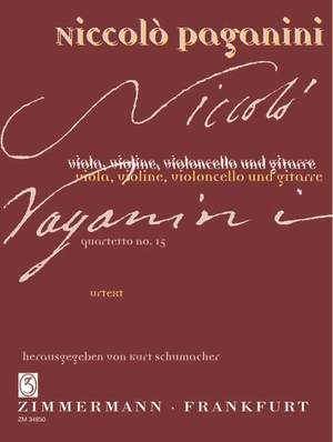 Paganini, N: Quartetto No. 15 A minor