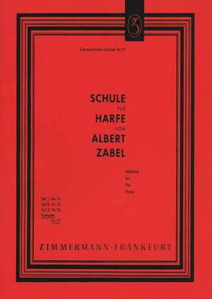 Albert Zabel: Schule für Harfe kplt.