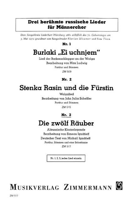 Die zwölf Räuber