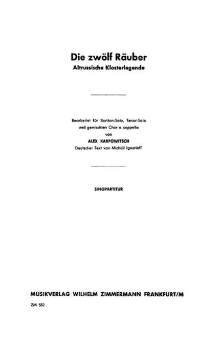 Die zwölf Räuber